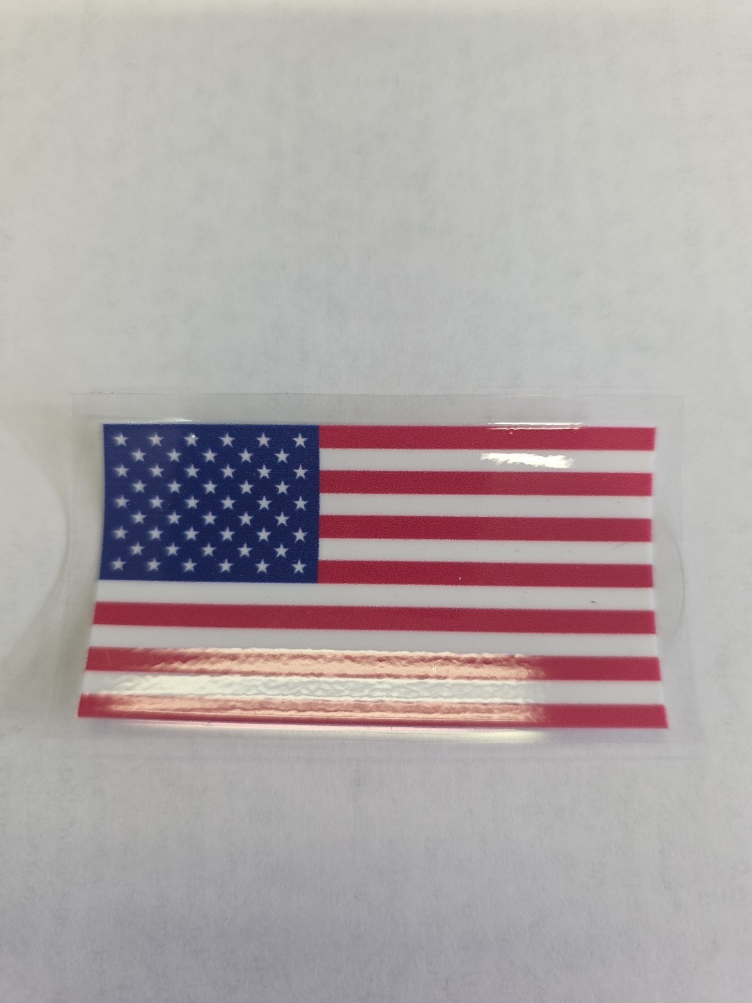 United States Flag 3in X 1.5in Raised UVDTF Decal Made In USA Waterproof