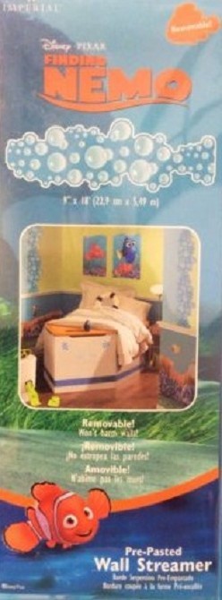 Bubbles Disney Pixar Finding Nemo Vinyl Pre-Pasted Wall Streamers