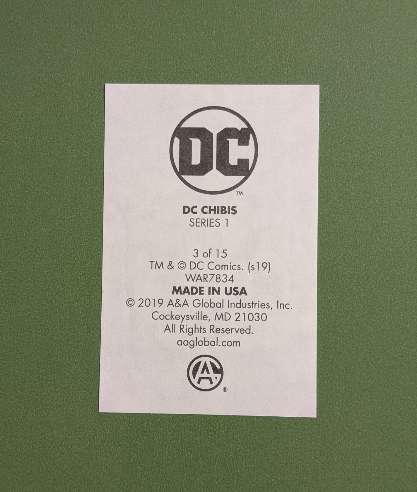 Catwoman Vending Sticker – 2019 DC Chibis Series 1 – Comic Book Diamond “Meow”