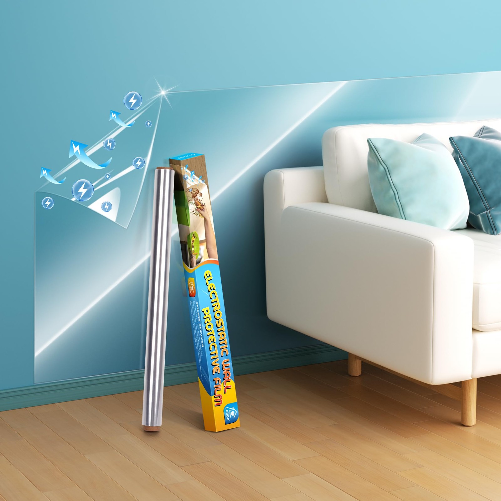 Clear Wall Protector, Electrostatic Wall Protective Film, Transparent Static …