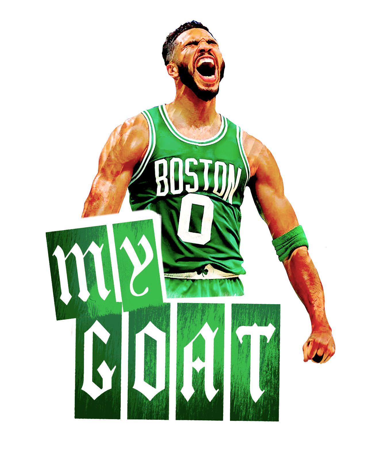 3″ x 2″ Jayson Tatum ‘MY GOAT’ Vinyl Matte Sticker