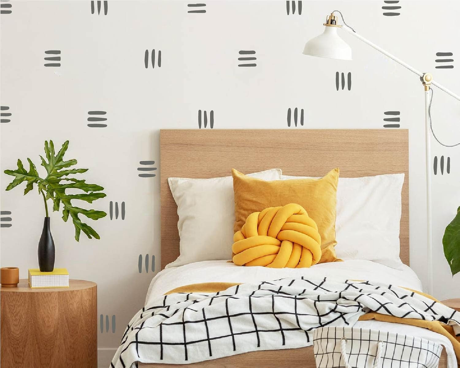 120Pcs Modern Line Wall Stickers Boho Nursery Kids Living Room Scandinavian Home