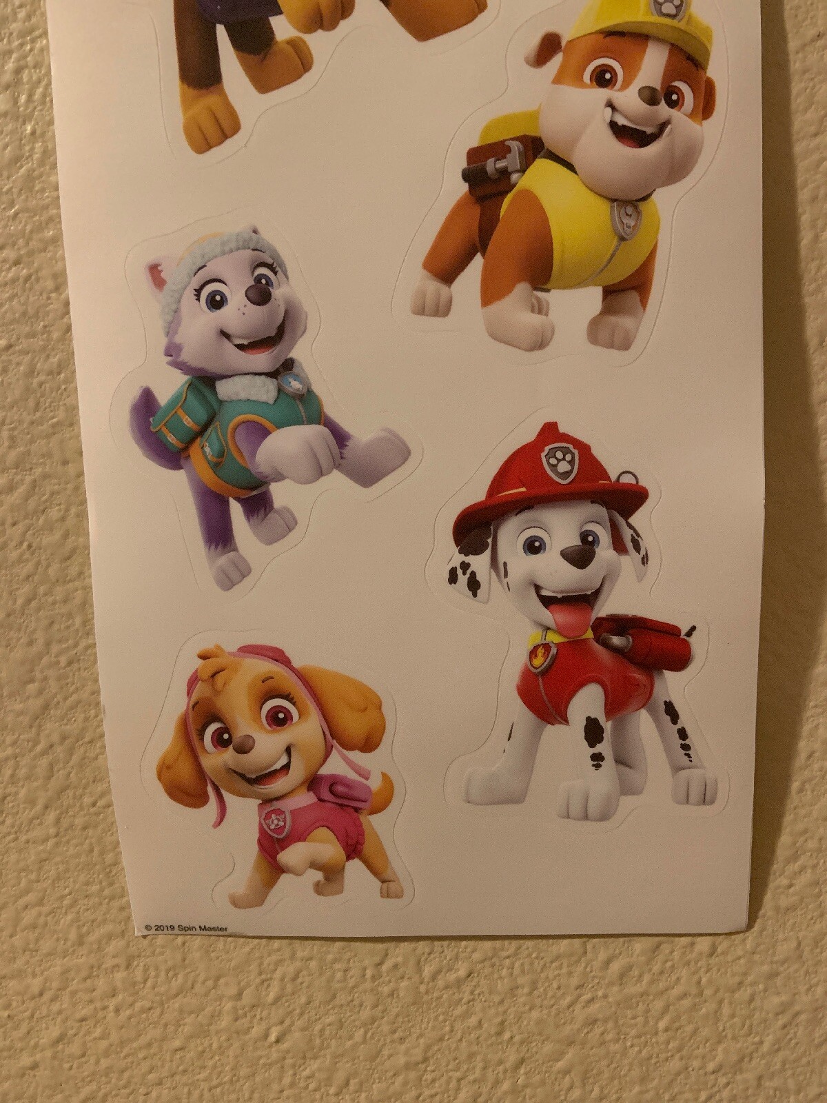 New 8 Count Paw Patrol Wall Stickers Decals Removable Chase Rubble Skye Marshall