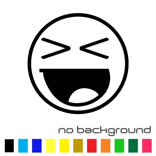 Smiley Face Sticker Vinyl Decal Car Window Racing Truck Bumper Laptop Cover JDM