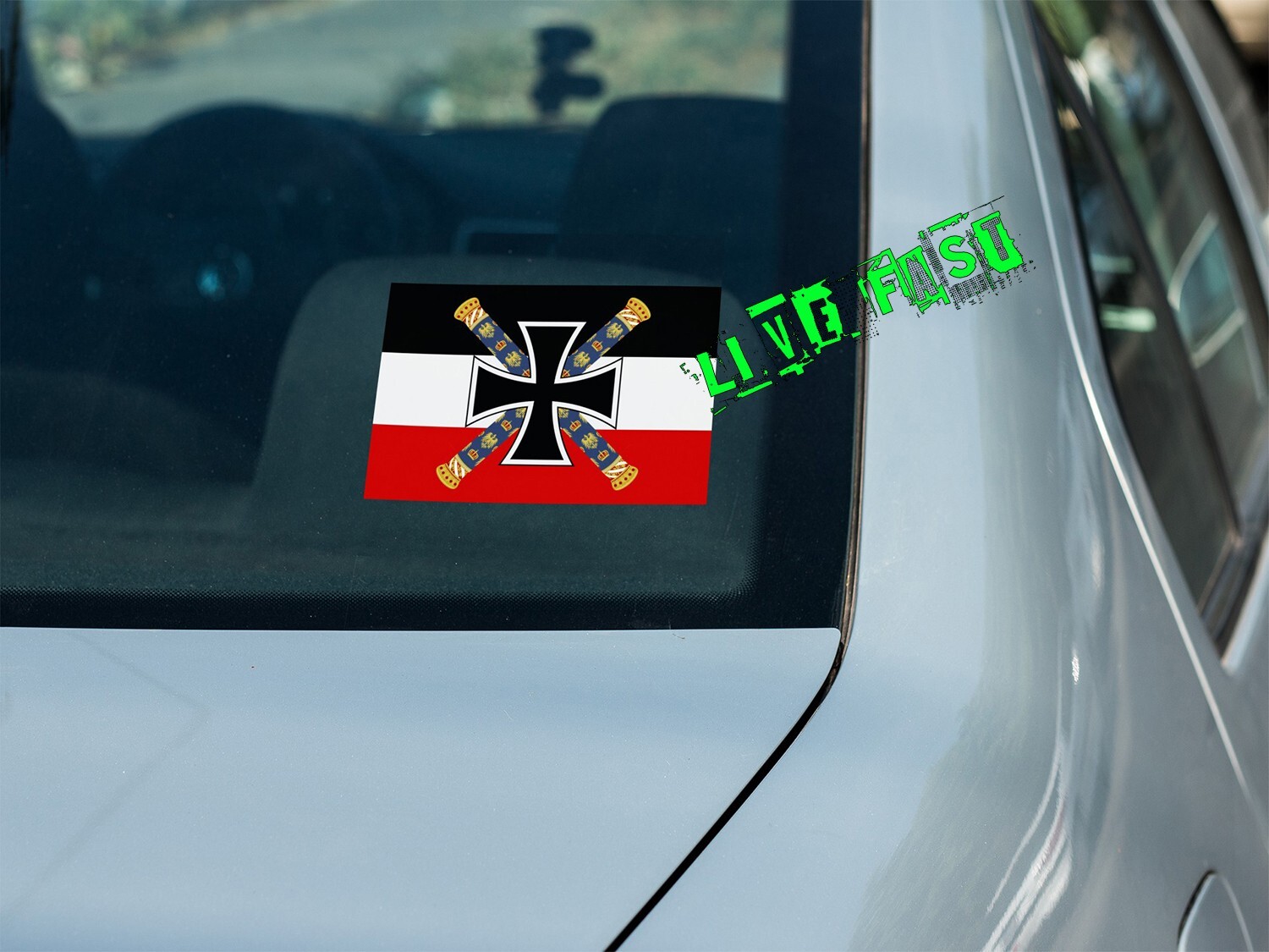 GERMANY WWI IMPERIAL NAVY FLAG GERMAN IRON CROSS Vinyl Decal Sticker
