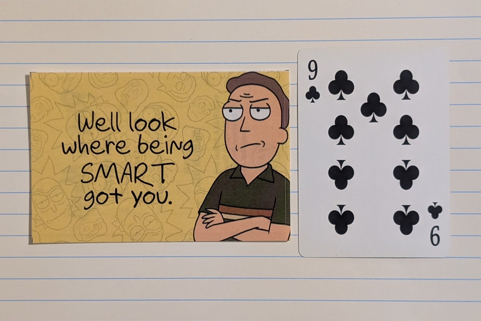 Rick & Morty Vending Sticker – Adult Swim Cartoon Network – Jerry Being Smart