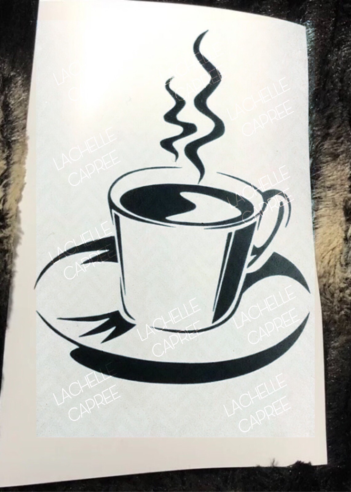 Coffee Tea Cup Silhouette Decal Clip Art Print Cricut Svg File Digital Download