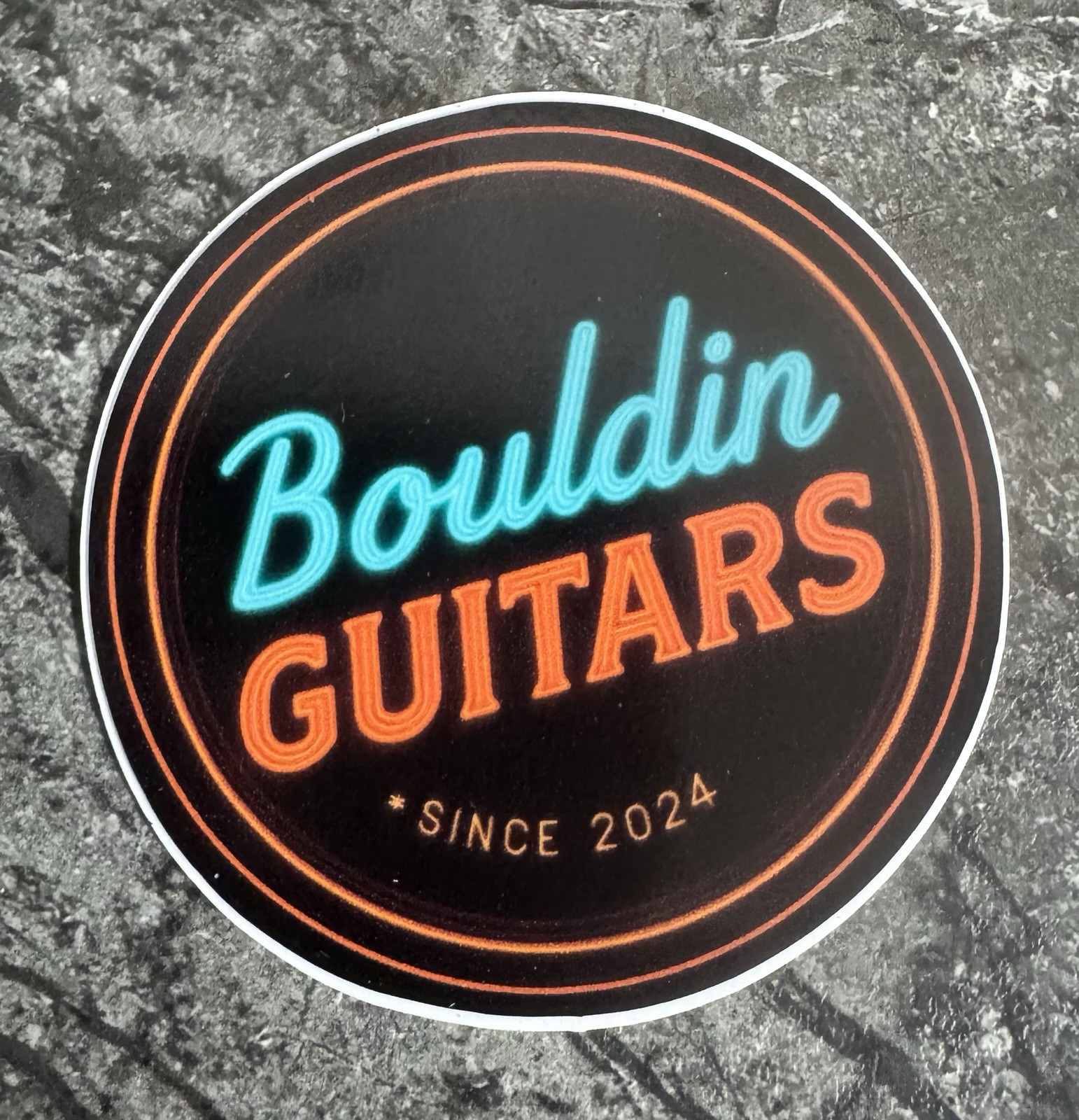 Official Bouldin Custom Guitars – Round Logo Stickers
