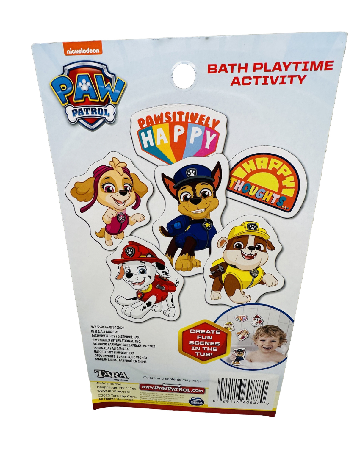 Paw Patrol Reusable Bath Foam Stickers 1pk of 6pcs-Brand New-SHIPS N 24 HOURS