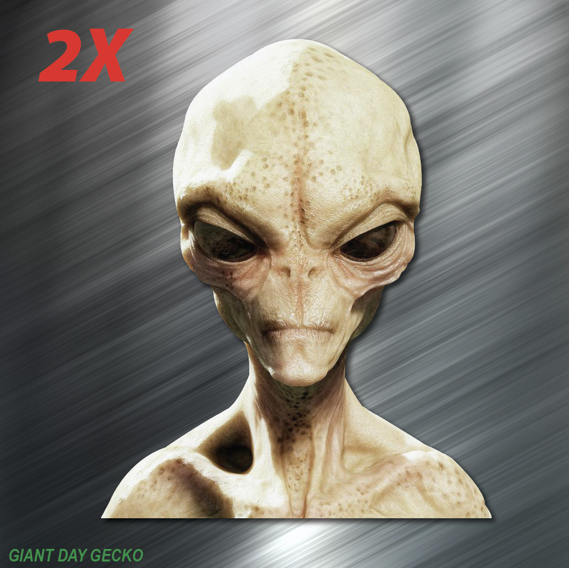 2X Two Alien Peeper UFO Monster car Laptop Wall Sticker Decal USA Stickers