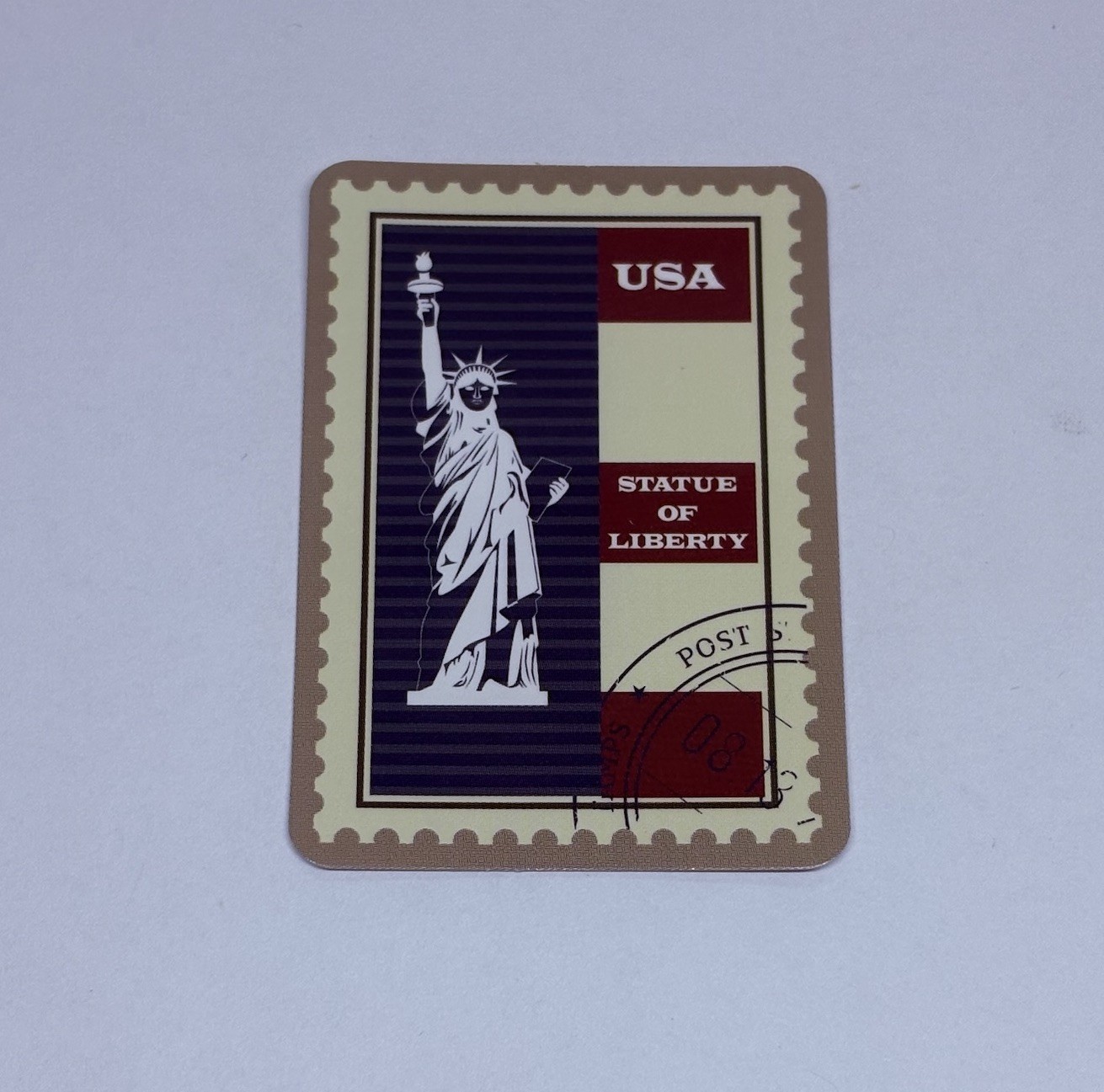 Statue Or Liberty Postage Stamp Novelty Sticker Vinyl Decal Travel Cool Art Tc9