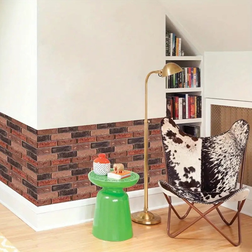 10-100x 3D Tile Brick Wall Sticker Self-adhesive Foam Panel Wallpaper 30*30cm