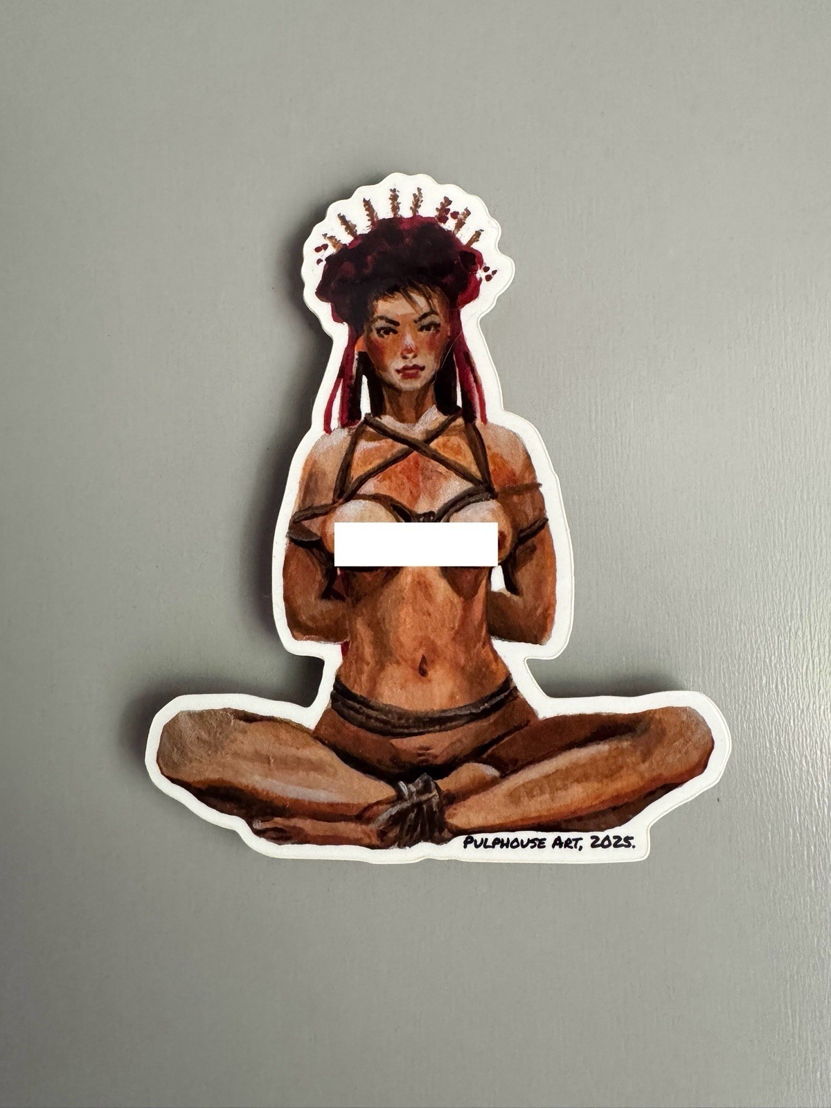 Sexy Ukraine Pinup Girl Humor Skateboard Laptop Guitar Decal Sticker