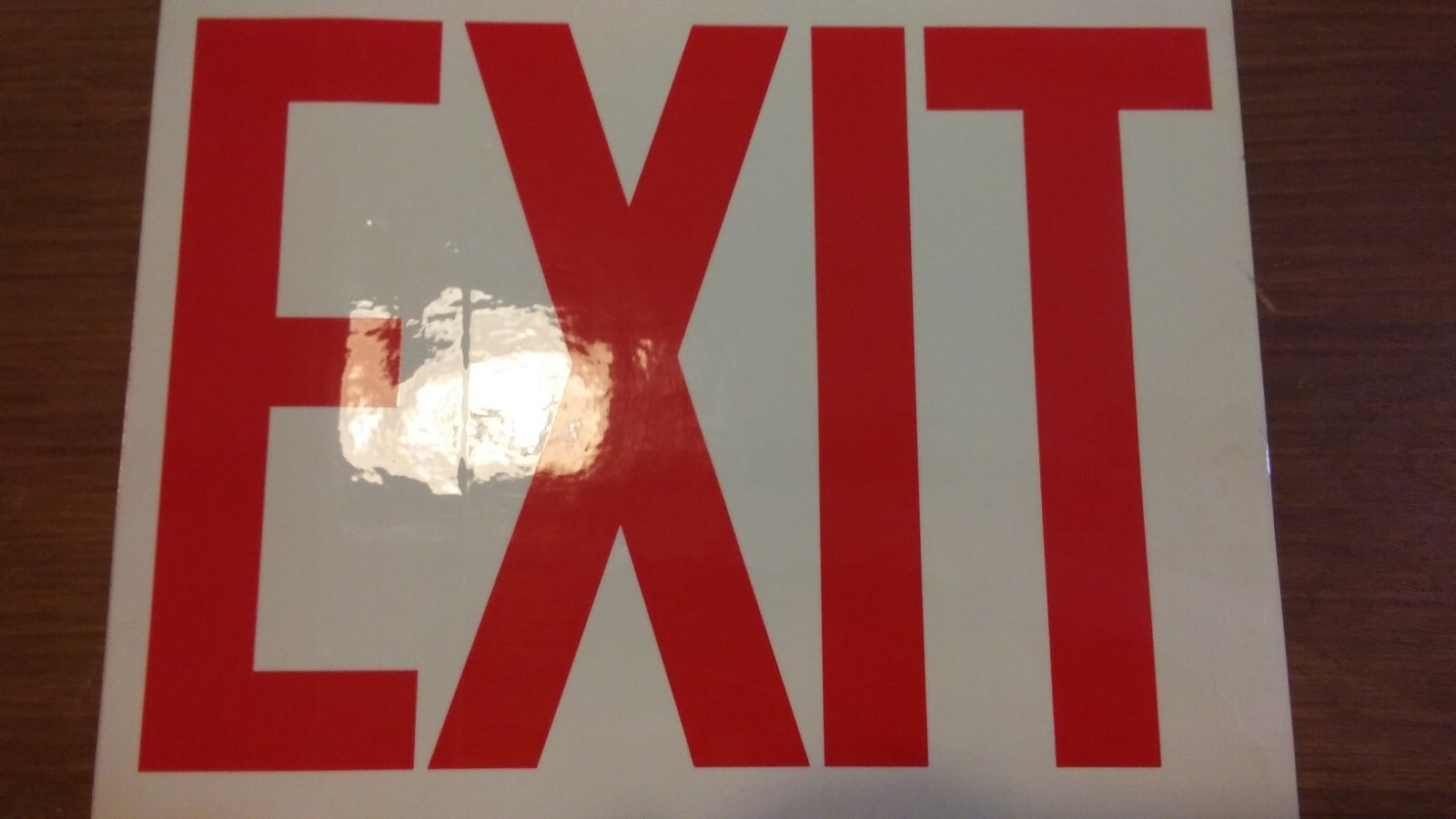Lot of 5….8 x 10 Exit………………………………Vinyl Sticker.. 5G3