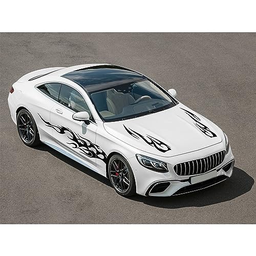 Black Stripe Vinyl Decal Sticker Graphics – Side Body Hood Cover – Racing Stripe