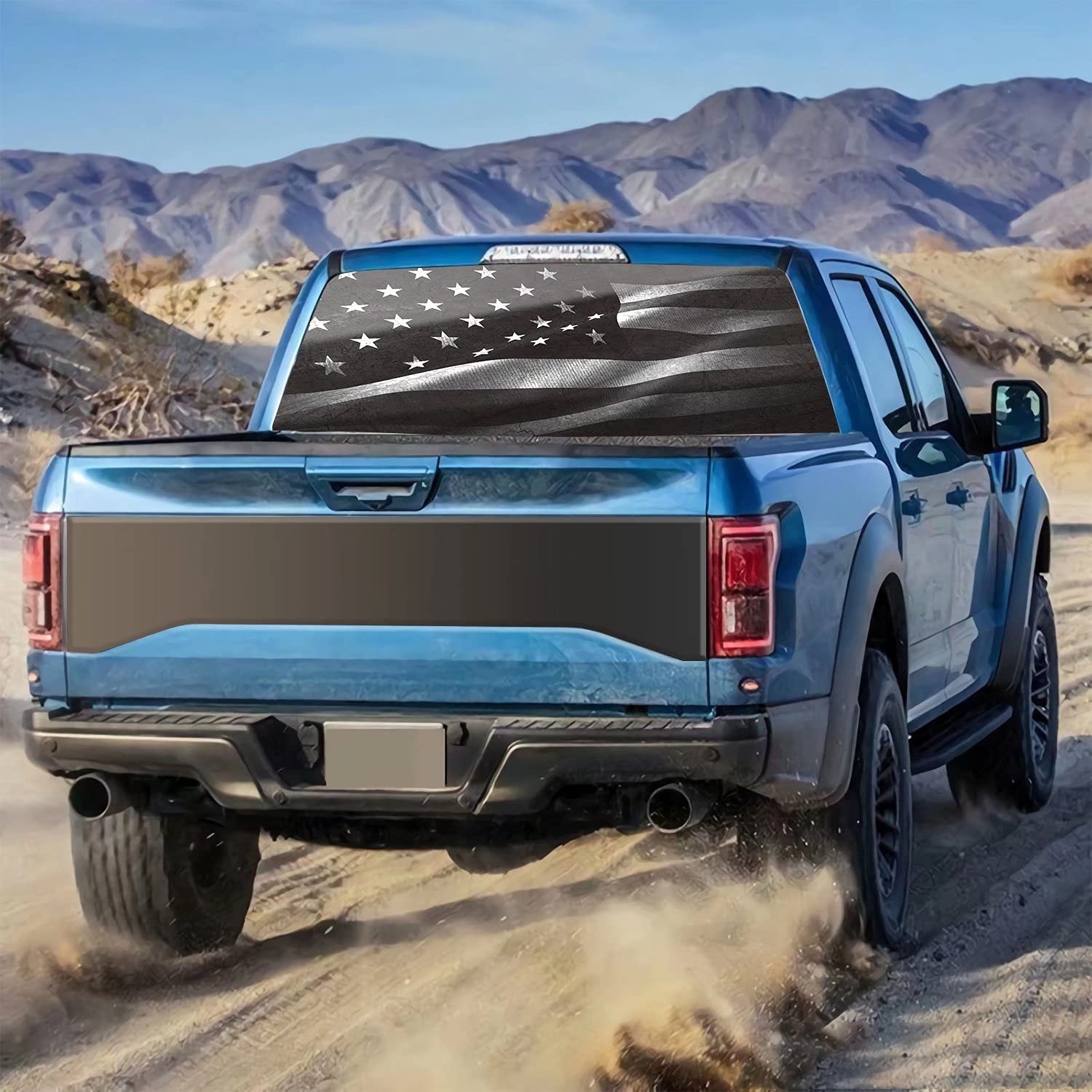 Truck Rear Window Graphic American Flag Decals, Patriot Truck Window Stickers…