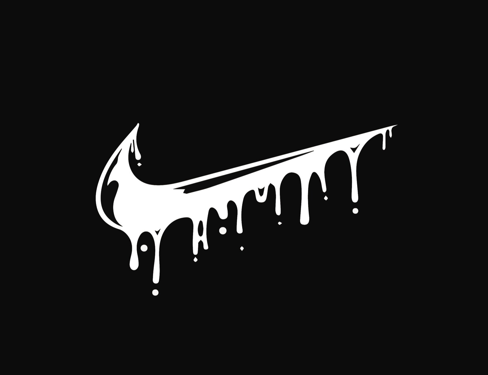 Nike Swoosh Dripping Vinyl Decal Art Sports Basketball Decor Sticker