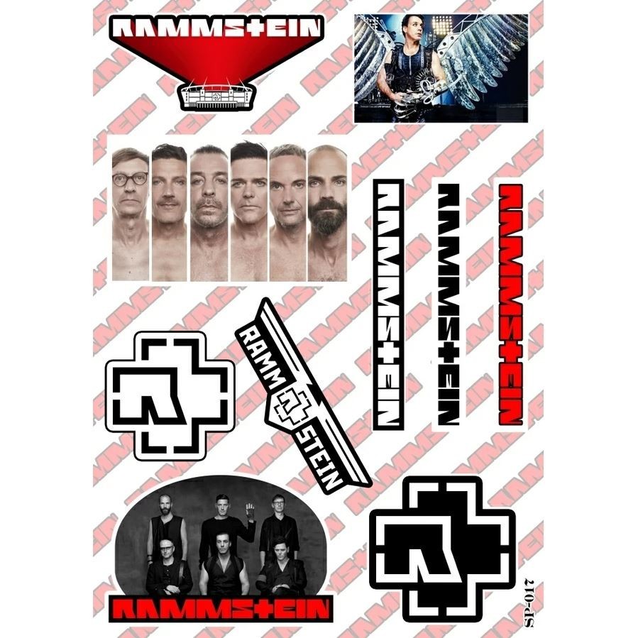 German Metal Band Sticker Pack Neue Deutsche Harte Industrial Metal Logo