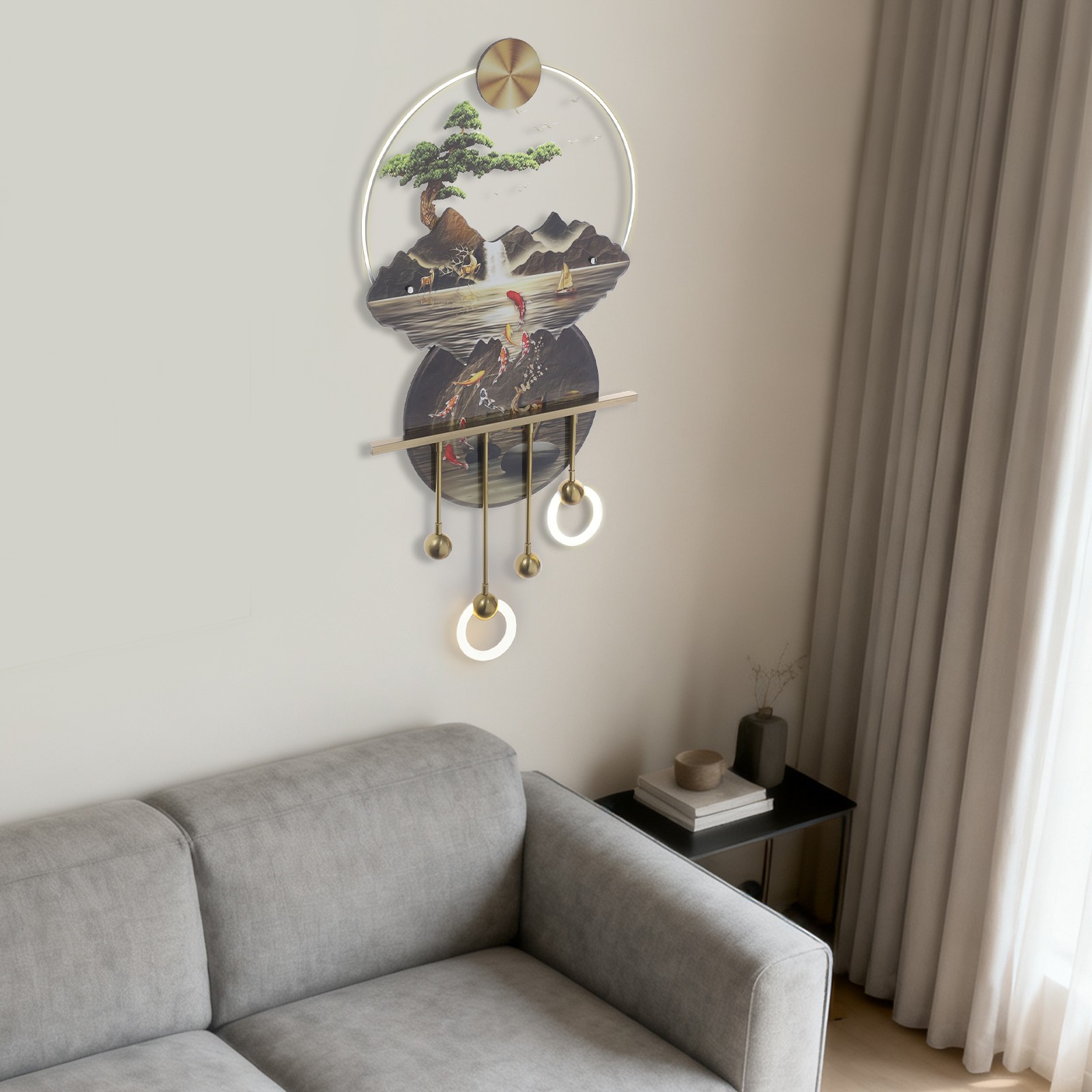 Wall Art Decor with warm LED Light Wall Art Decor for Living Room/Entrance