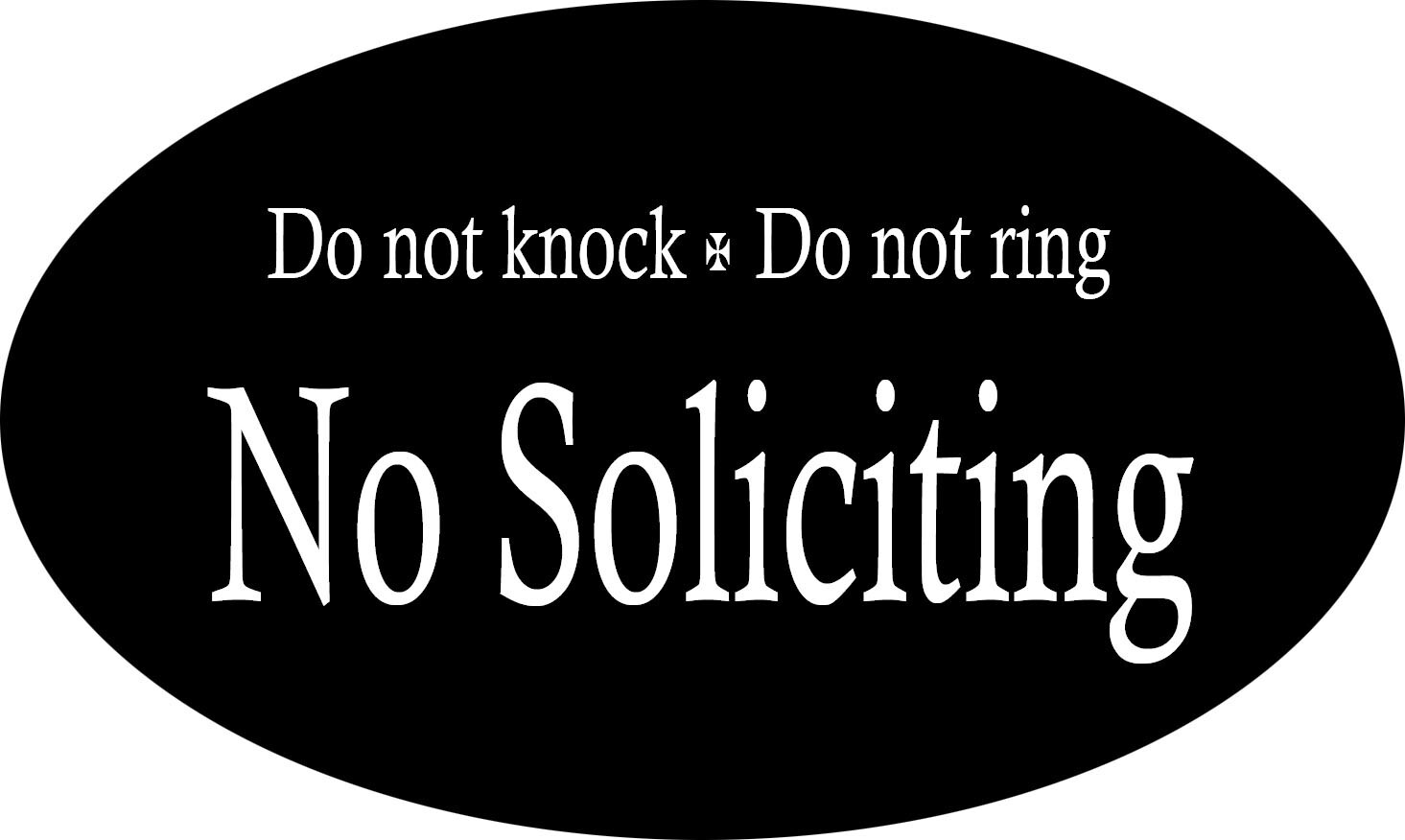 No Soliciting Door Stickers dont knock sign loitering