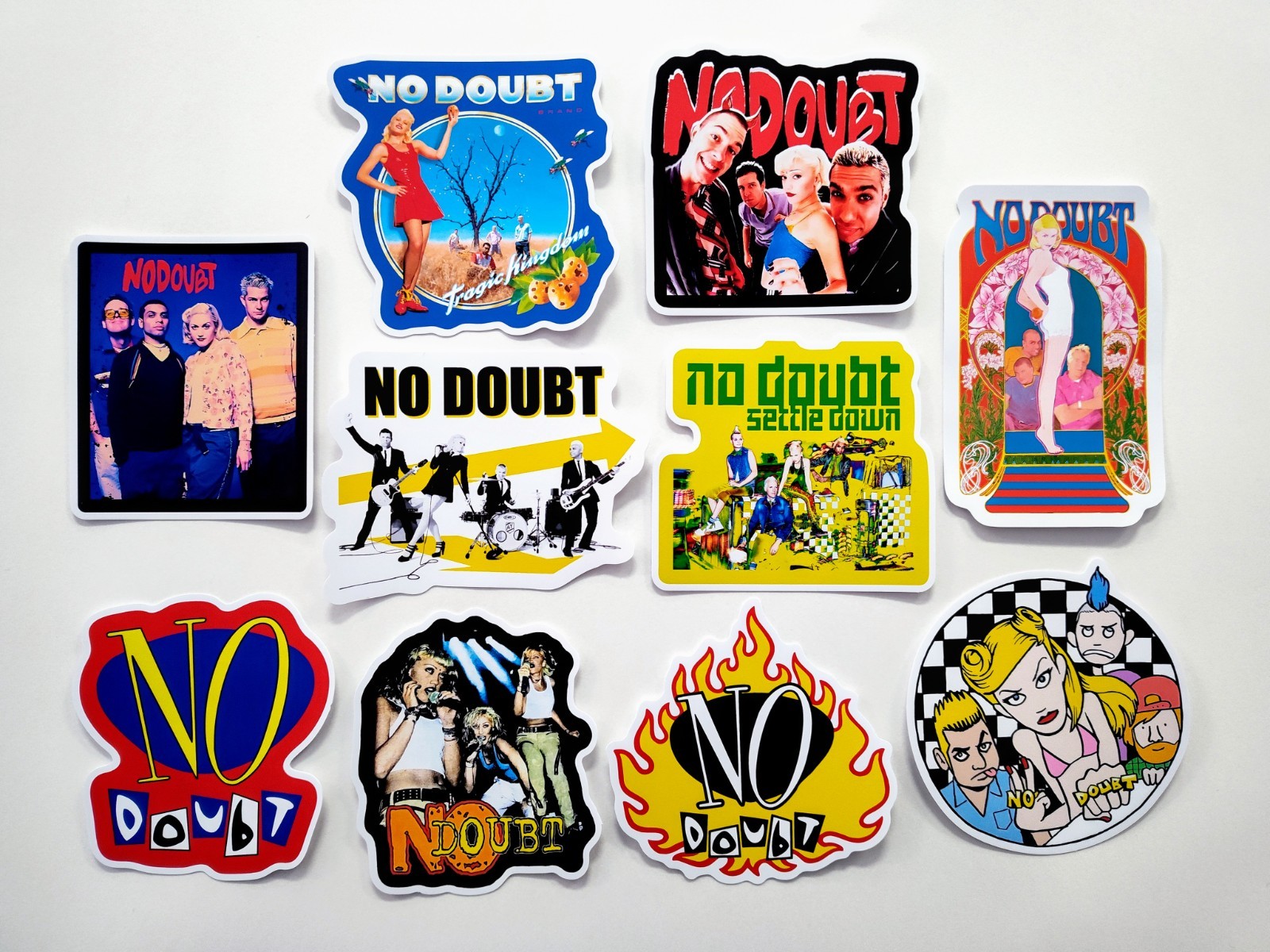 No Doubt Vinyl Sticker Lot (10 Stickers) ska reggae punk grunge 90s sublime gwen