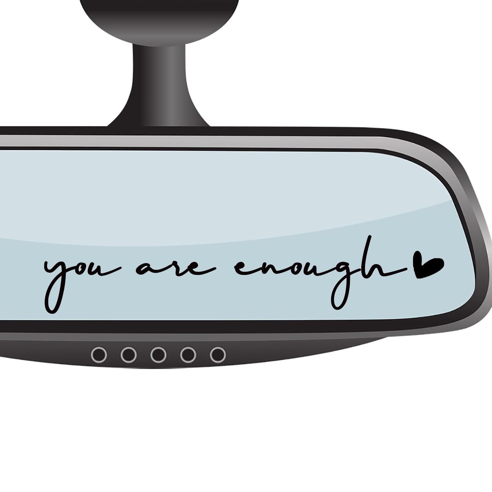 “Affirmation Rear View Mirror Sticker Positive Car Decor & Accessories”