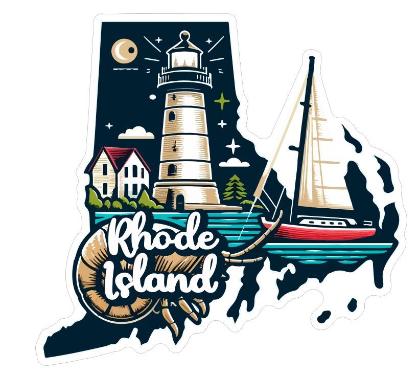 Rhode Island Sticker Stickers A265