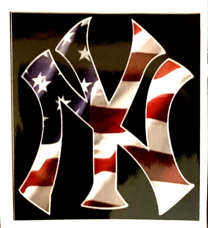 New York Yankees Stars & Stripes Sticker *NEW* Measures 3″ x 2.8″
