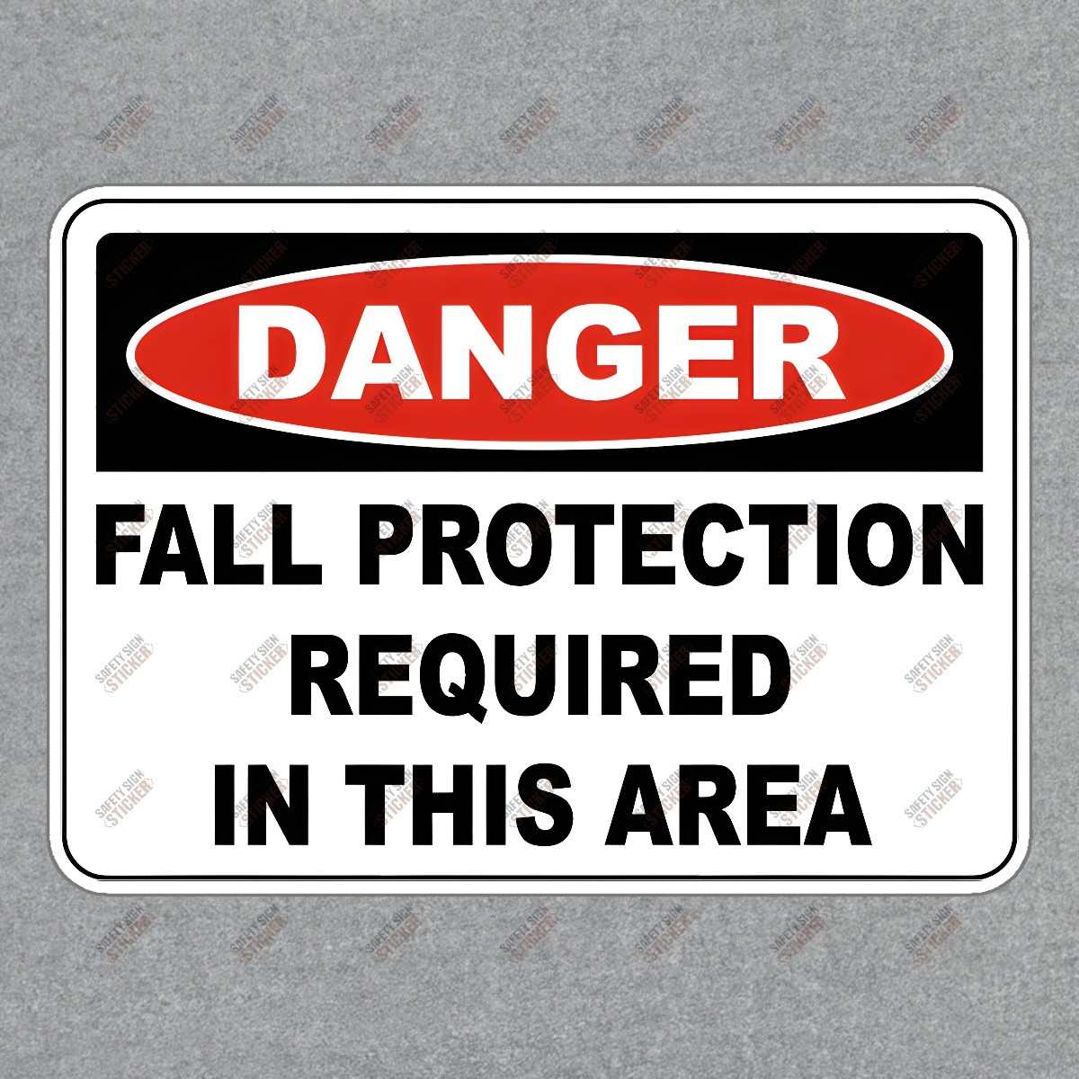 Danger Fall Protection Required Safety Compliance Sign for Workplace #113285