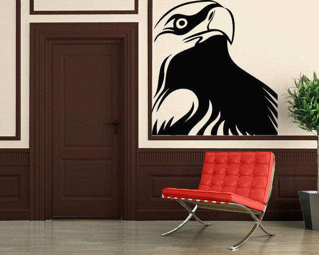 Wall Stickers Vinyl Decal Bird Nature Hawk Eagle Tribal (ig126)
