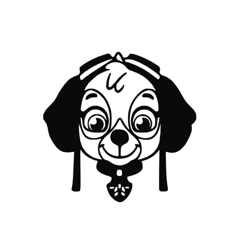 Skye Paw Patrol Vinyl Decal Sticker -Multiple Colors & Sizes- FREE SHIPPING