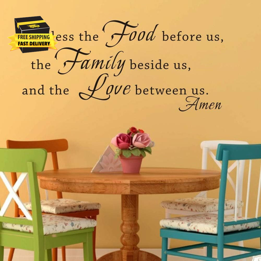 Kitchen Wall Decals Family Wall Decor Kitchen Stickers Prayer Quotes Dining Room