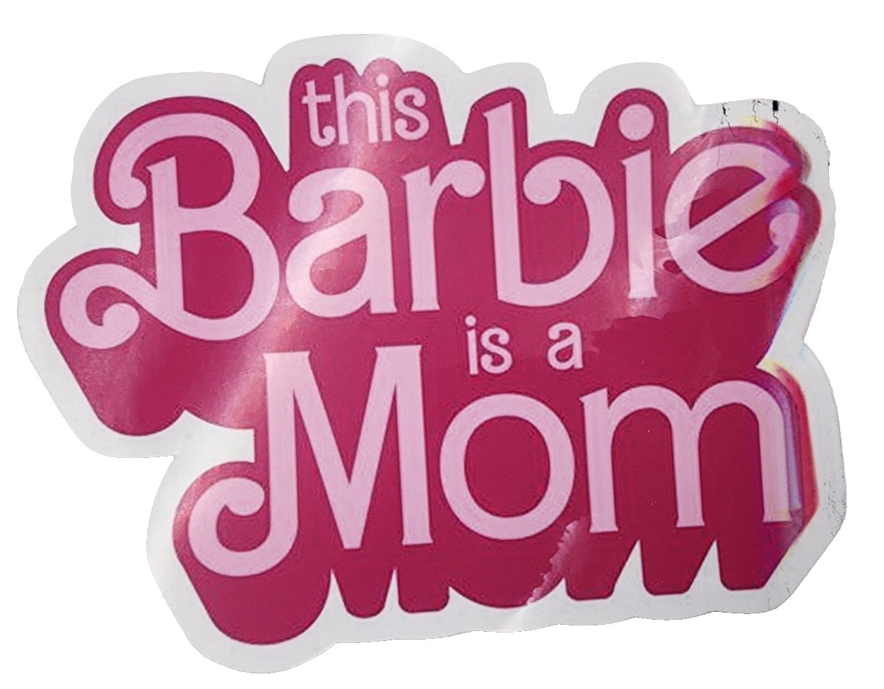 Mom Barbie Inspired Waterproof Car Decal Wall Poster Xbox Vinyl Sticker Cute