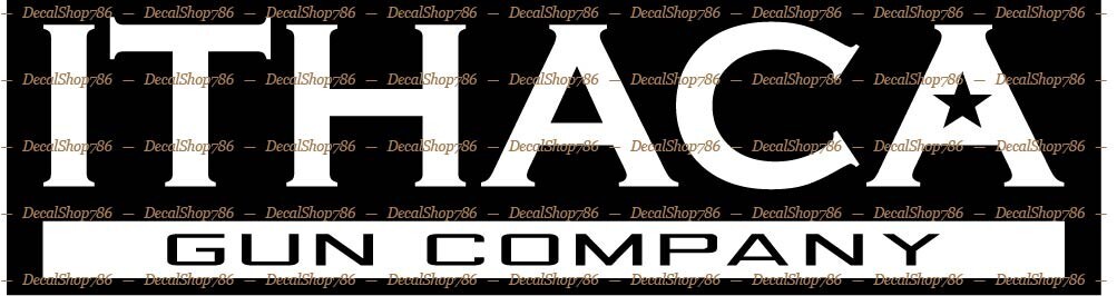 Ithaca Gun Company – Outdoor/Hunting Sports – Vinyl Die-Cut Peel N’ Stick Decals