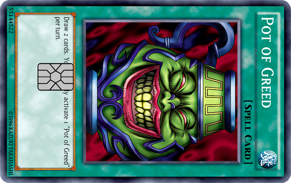 Yuh-gii-oh Card Collection Credit Card Skin / Wrap Decal Pre-Cut Sticker