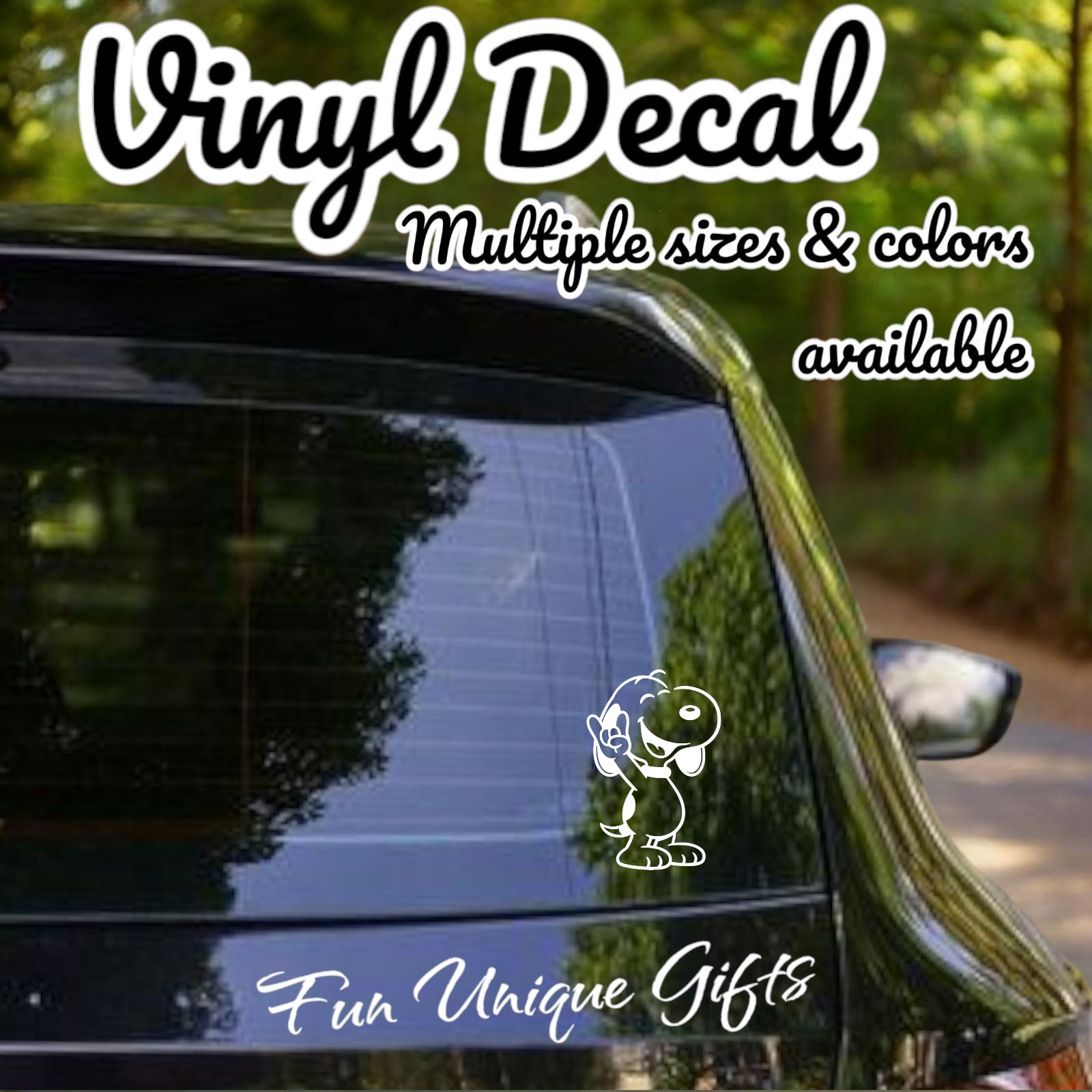 Snoopy Vinyl Decal Sticker -Multiple Colors & Sizes- SHIPS FREE!