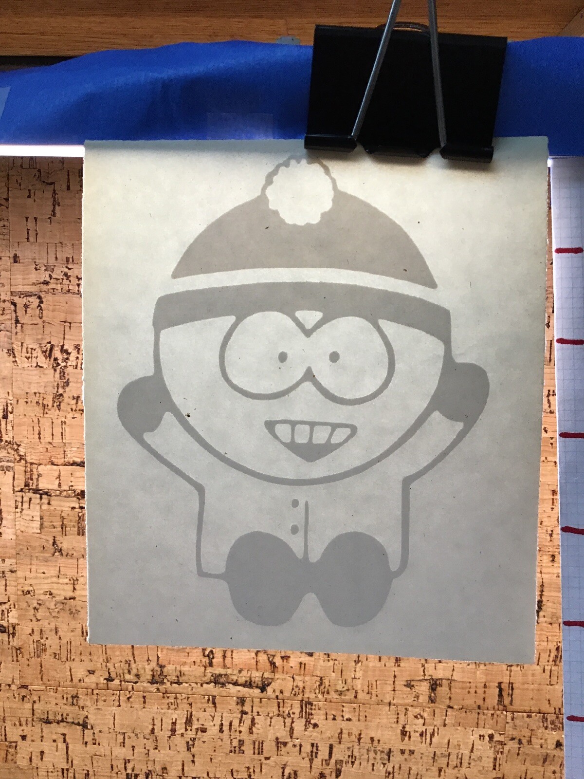 South Park Stan – White – Vinyl Transfer Decal – Y7-1.33