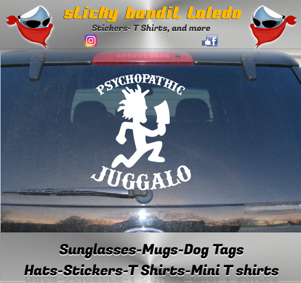 Insane Clown Posse Juggalo window vinyl decal sticker