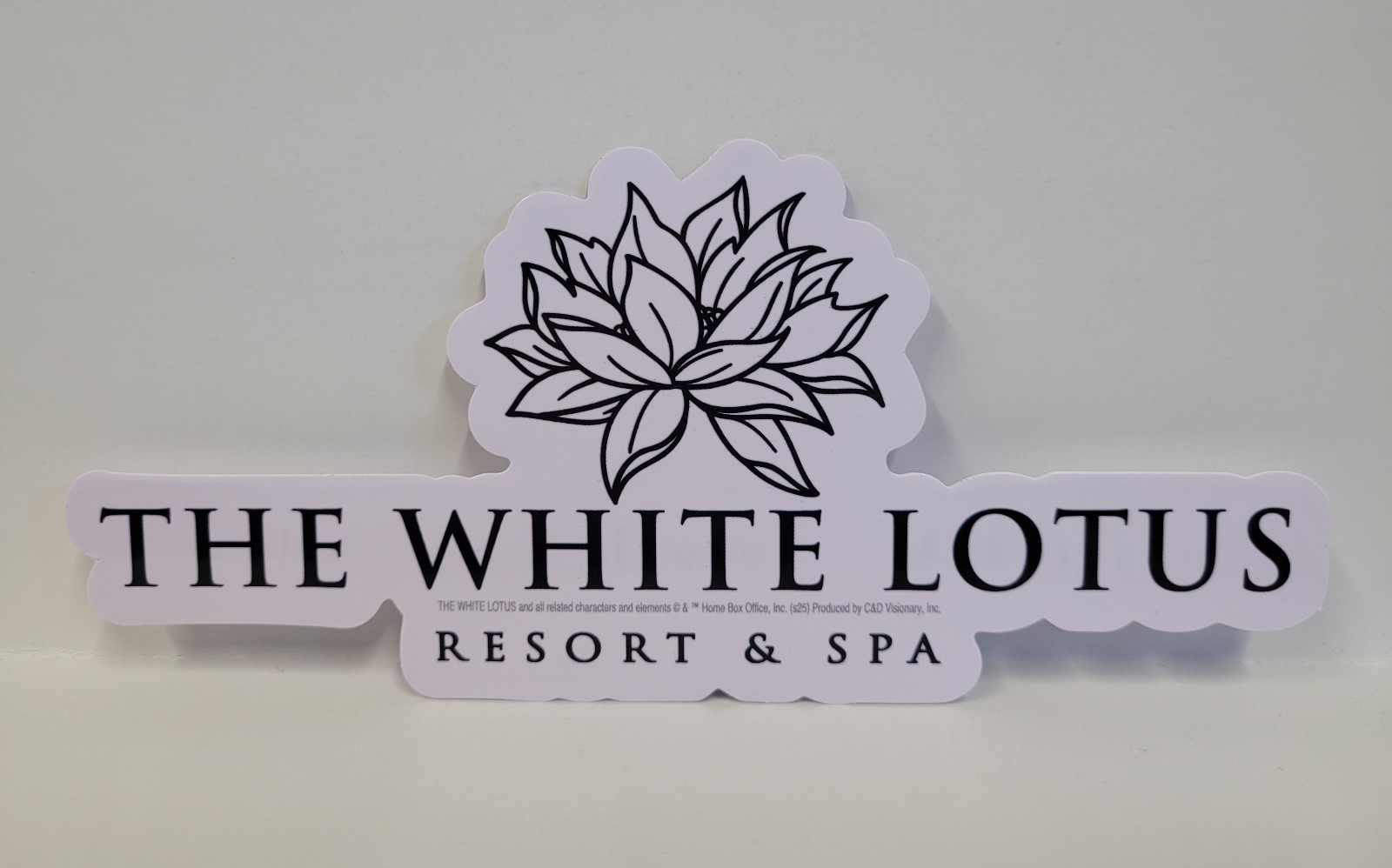 Stickers – C&D Visionary – The White Lotus Text Logo Sign 6.5″x2.9″ NEW Licensed