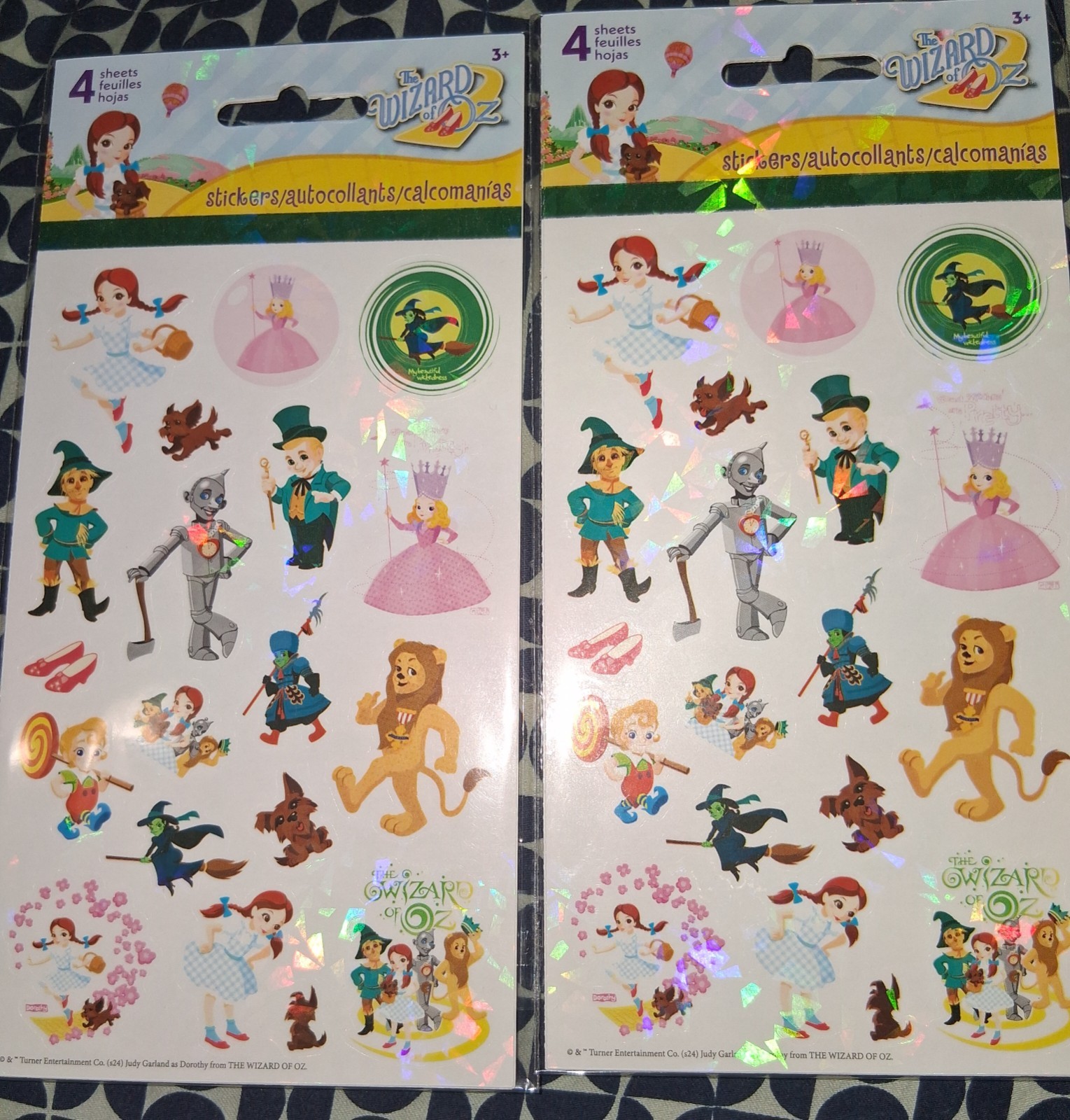 Set of 2 New Wizard of Oz Sticker Sets