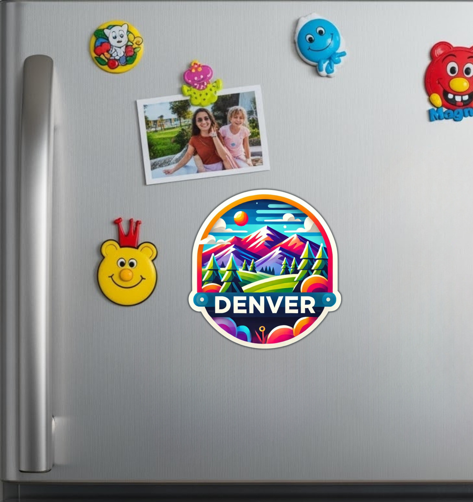 Denver Colorado Fridge Magnet or Laptop Sticker