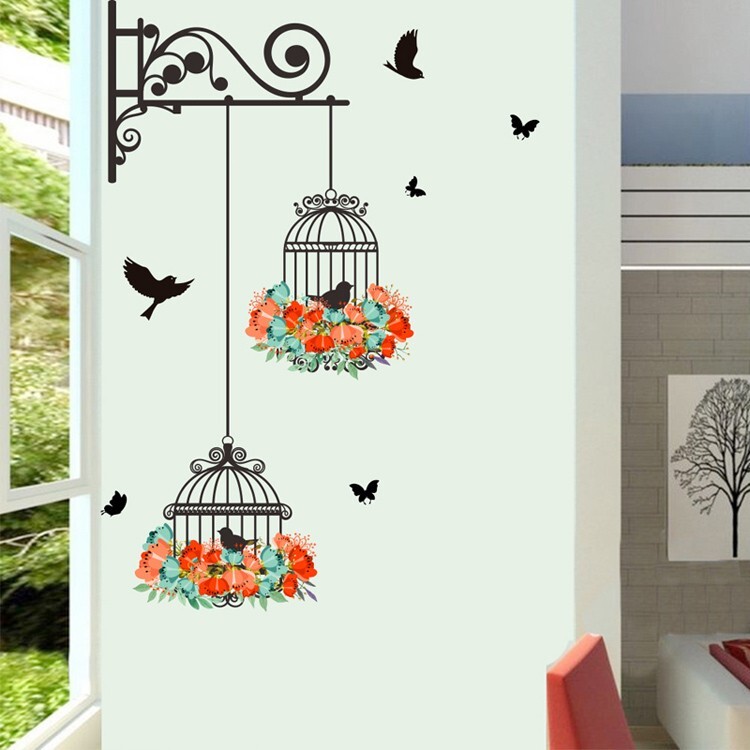 Wall Sticker Flower Decal Removable Vinyl Mural Art Living Room Home Door Decor
