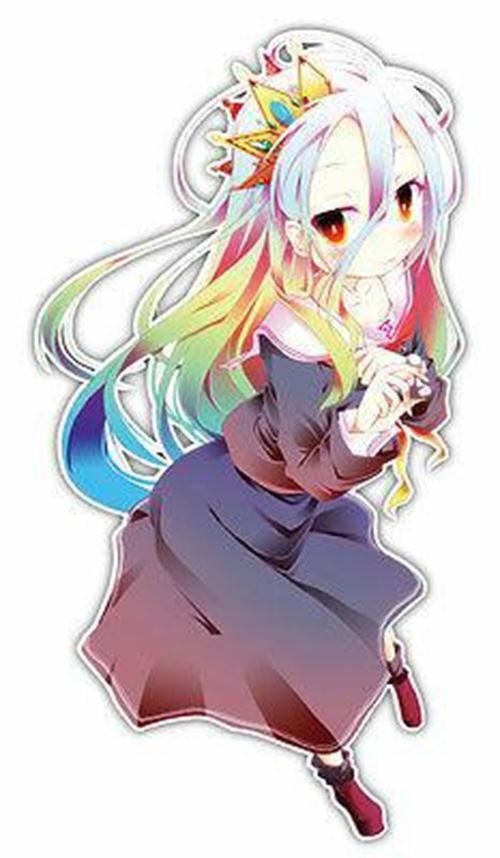 No Game No Life Shiro Anime JDM Anime Car Window Decal Sticker 004