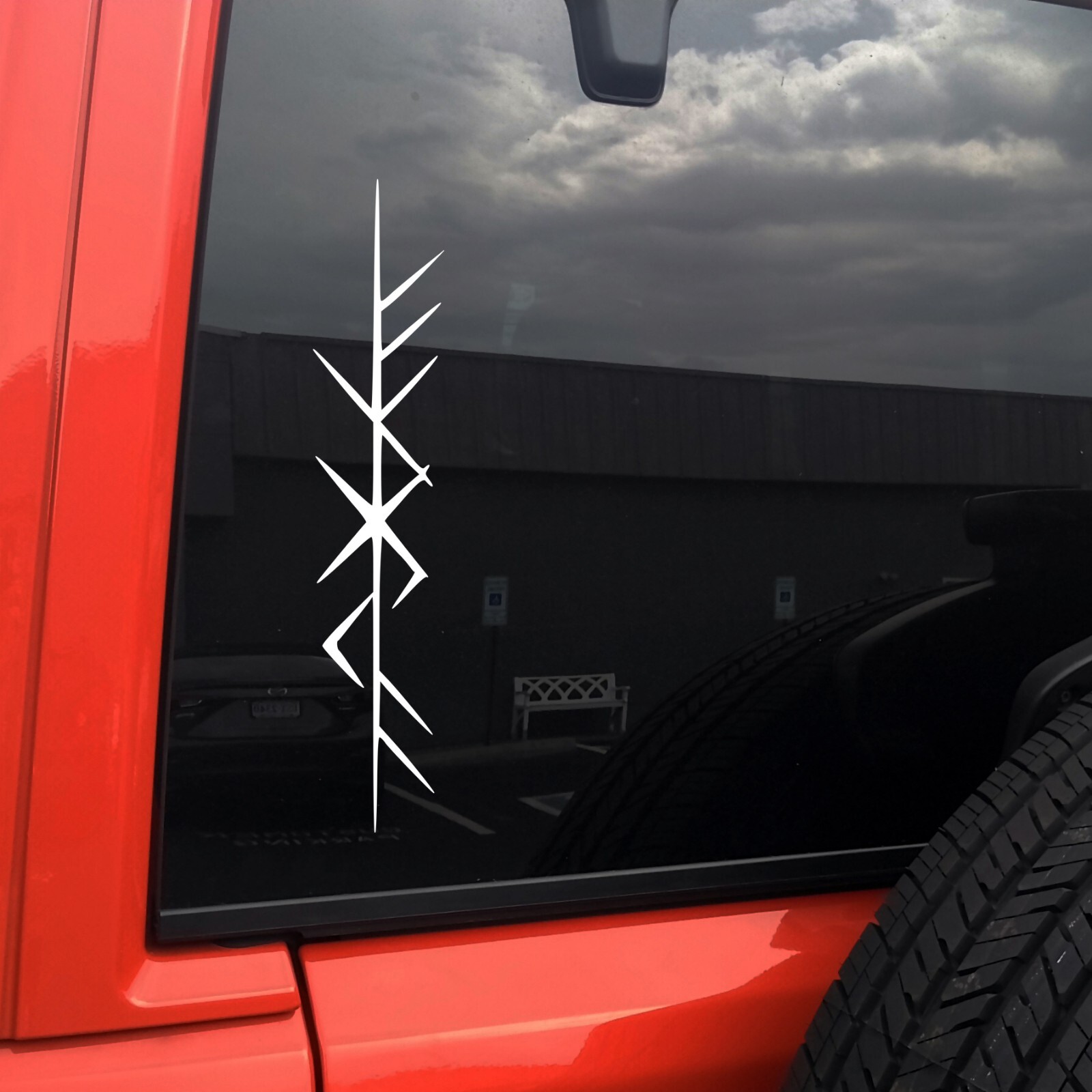 Fylgia Bind Rune Vinyl Decal | Viking Spirit Fate Bindrune Norse Mythology