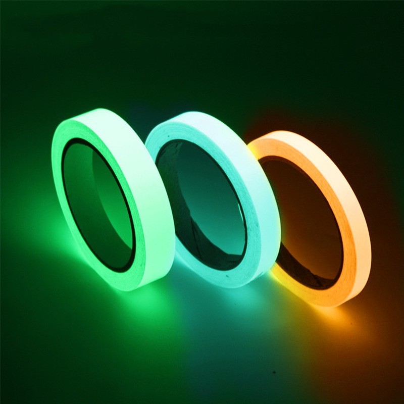 3Pcs Glow In The Dark Luminous Tape Self Adhesive Wall Sticker Fluorescent Light