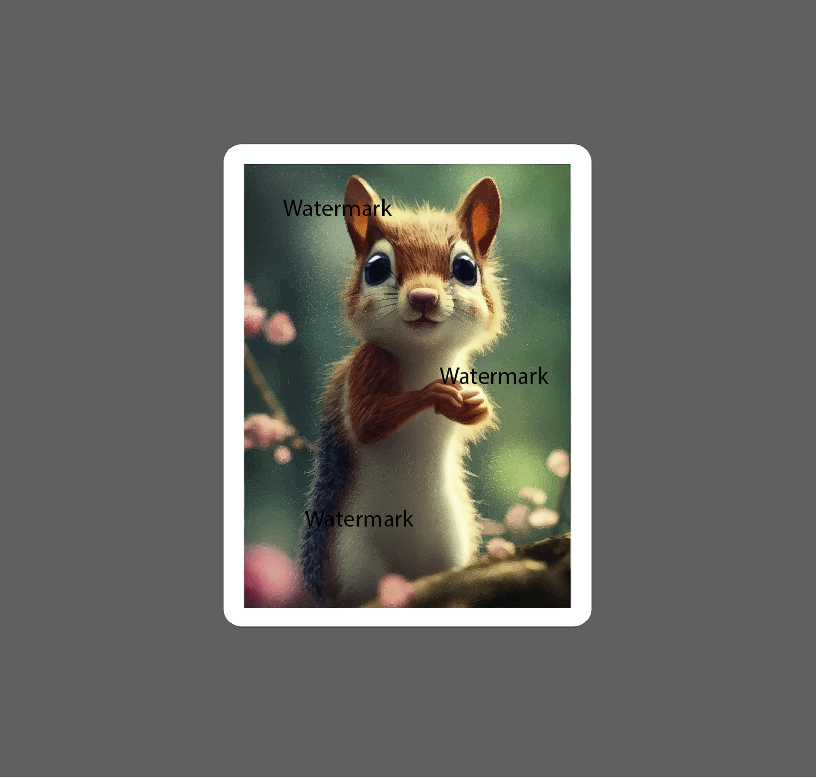 Baby Squirrel Sticker Cute Forest Scene – Buy Any 4 For $1.75 EACH Storewide!