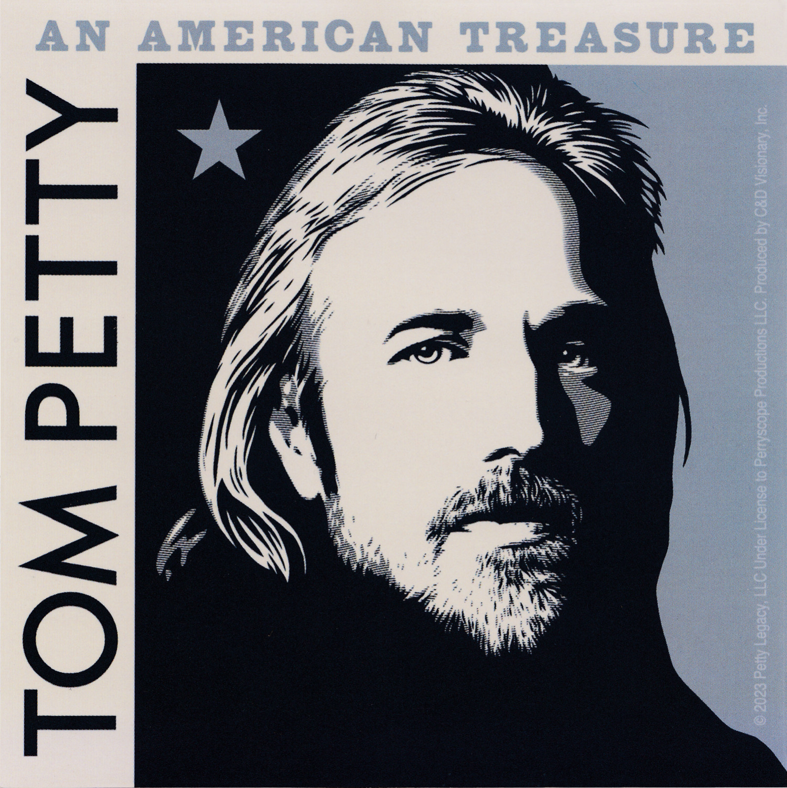 Sticker – Tom Petty An American Treasure Album Cover Art Heartbreakers #5991