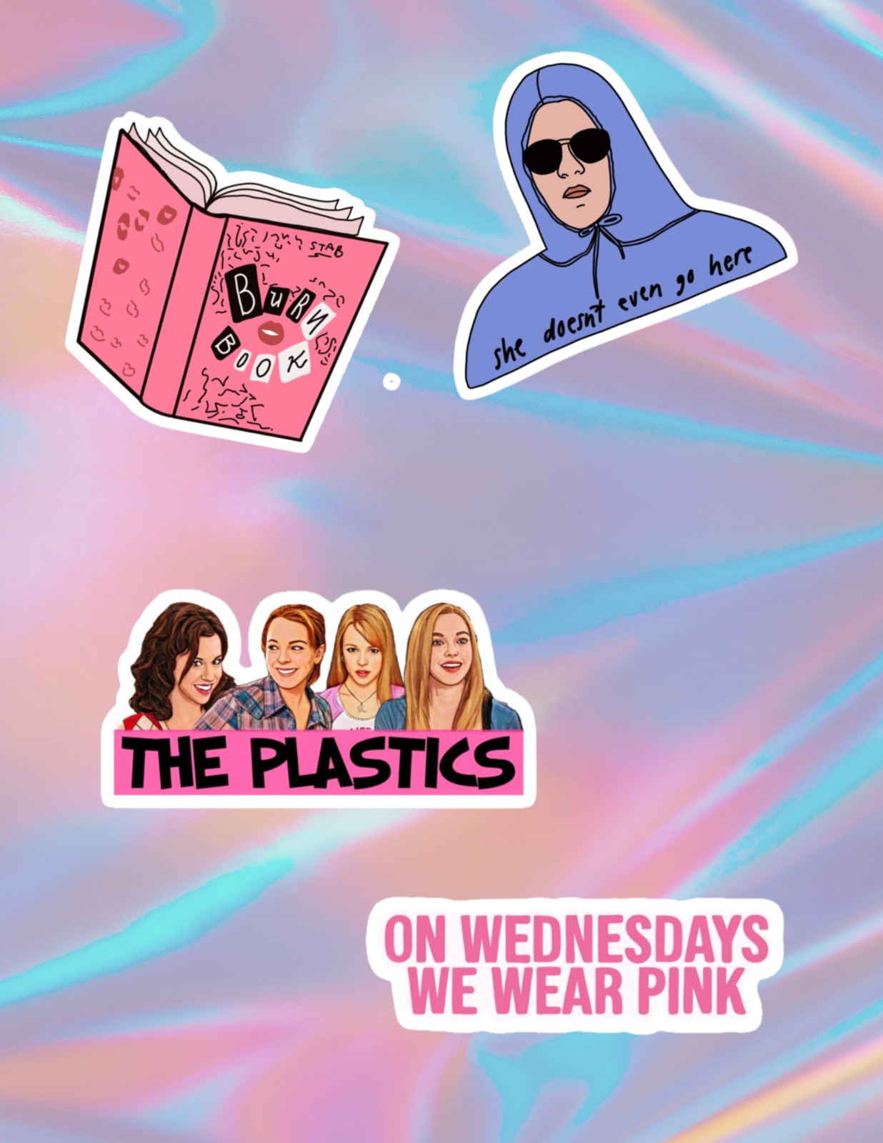 Mean Girls 2000’s Comedy 4pc Sticker Pack