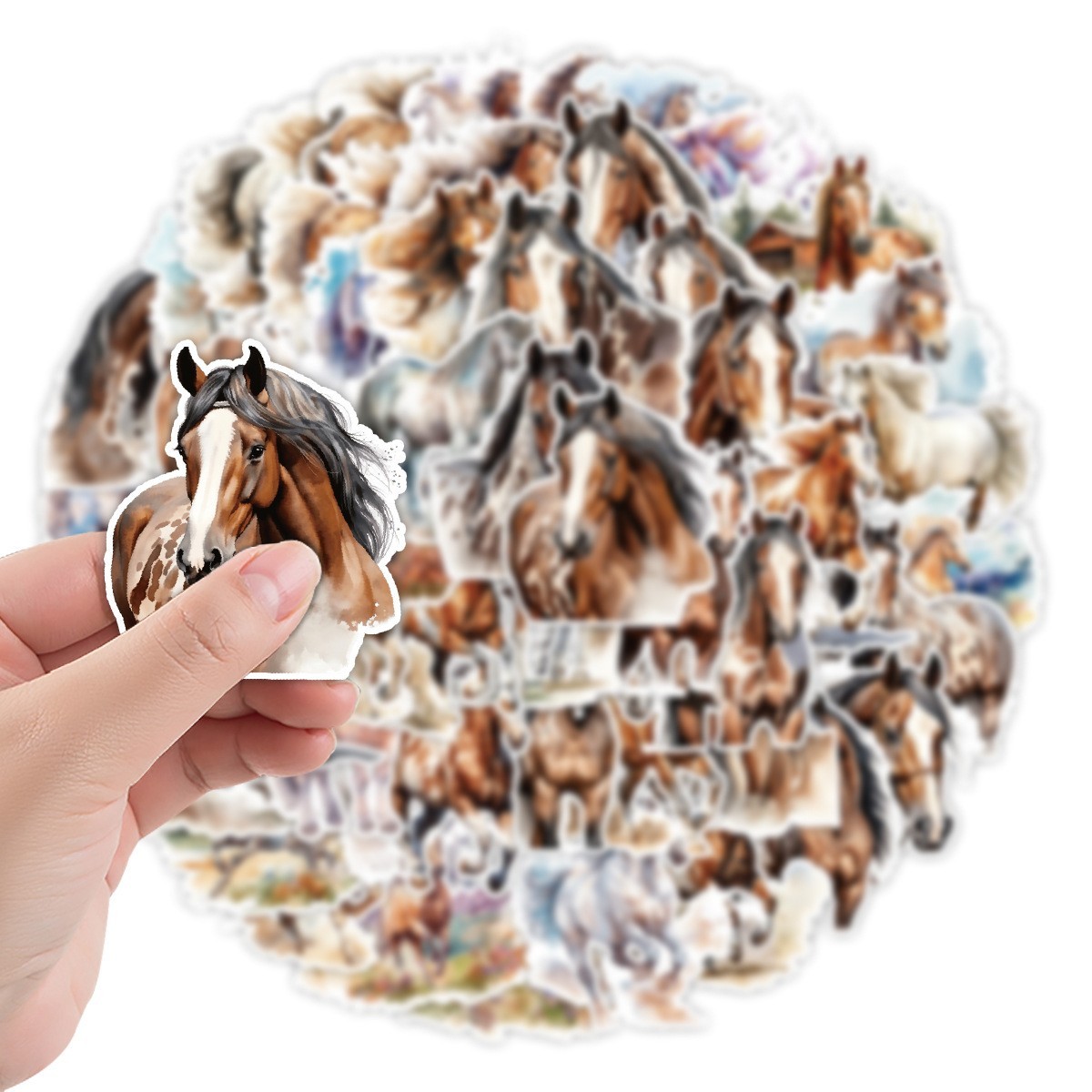 50pcs Waterproof Stickers Horse Lover Luggage Car Phone Laptop Water Bottle
