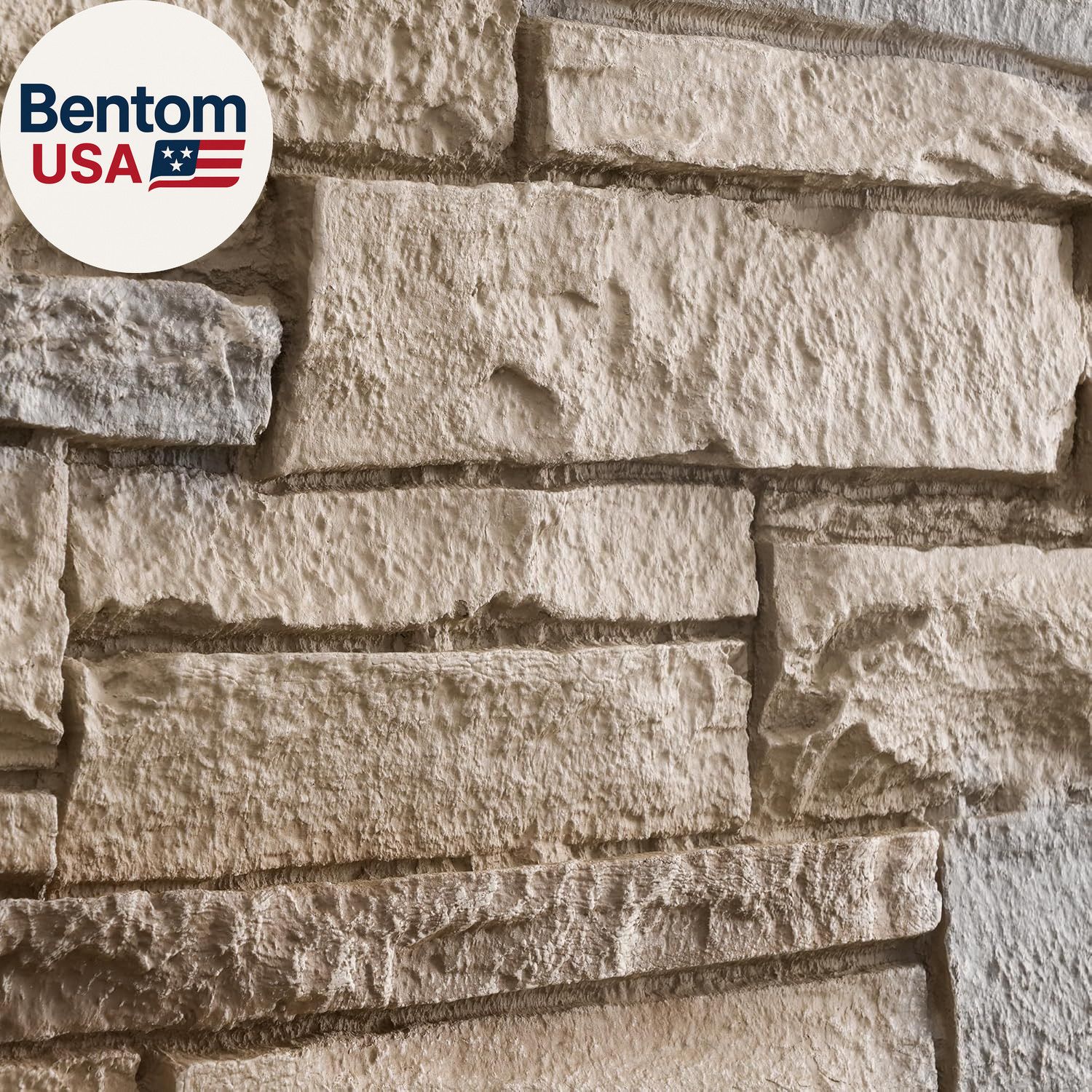 8-Pack Faux Stone Wall Panels (26 Sq Ft) PU Stone Veneer Siding, Mortarless Ligh